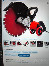  sega elettrica per calcestruzzo usata per un