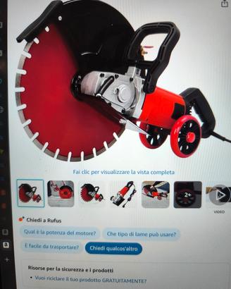  sega elettrica per calcestruzzo usata per un