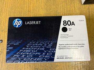 Cartuccia toner HP 80A LaserJet  (CF280A) - nuovo