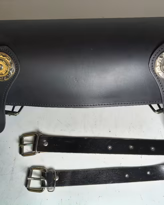 Borsa barilotto per moto custom 