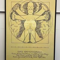 Stampa con cornice Homer Simpson 100x70