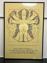 Stampa con cornice Homer Simpson 100x70