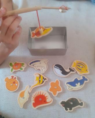 Gioco della pesca degli animaletti marini