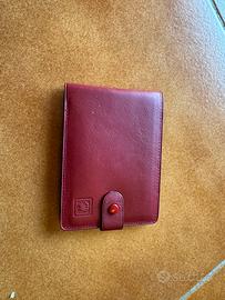Portafoglio vintage Rolex pelle bordeaux a libro