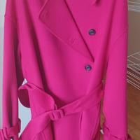 Cappotto Vicolo leggero color magenta/ fucsia tg.L