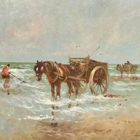 Van Dinteren - Paarden met visserskar