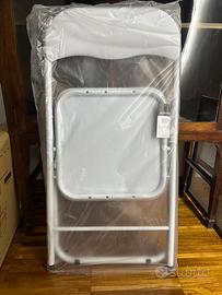 6 sedie pieghevoli imbottite NUOVE