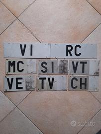 Lotto Targhe Sigle Province Anni 80 90 