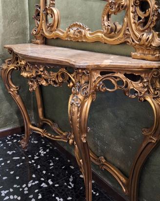 Console con specchiera