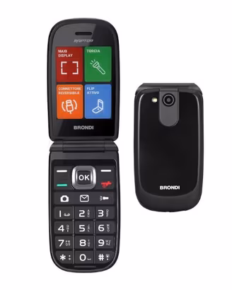 BRONDI RAPTOR (NERO) - TELEFONO CELLULARE CLAMSHEL