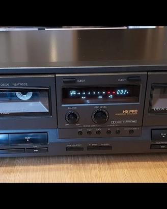 Registrat. a DOPPIA cassette AUTOREVERSE Technics