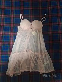Babydoll Oysho 75B pizzo floreale