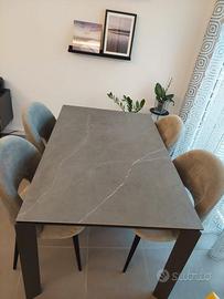 Tavolo allungabile fino 290cm in gres  porcellanat