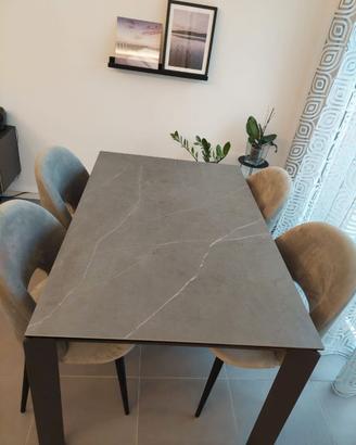 Tavolo allungabile fino 290cm in gres  porcellanat