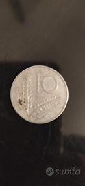 Moneta da 10 Lire anno 1955 Spiga Aratro rarissima