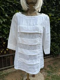 BLUSA NUOVA TG 3 100% LINO MARACAMICIE