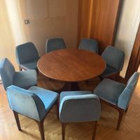 TAVOLO c/SEDIE MID-CENTURY SCANDINAVO