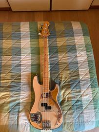 Fender P-Bass Steve Harris signature olympic white