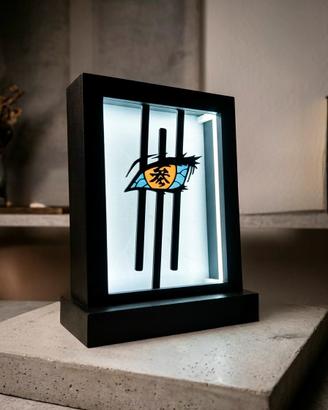 Akaza Demon Slayer quadro luminoso da tavolo