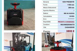 Transpallet c/ pedana  Linde T20 AP – Batteria 500