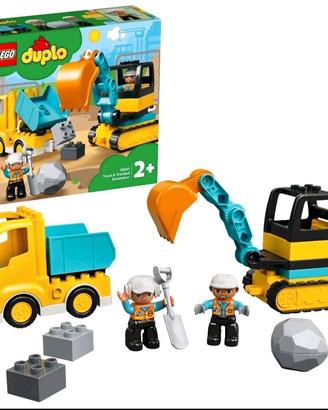 lego duplo 10931 escavatore e camion +2 anni 