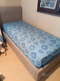 letto singolo contenitore 
