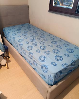 letto singolo contenitore 