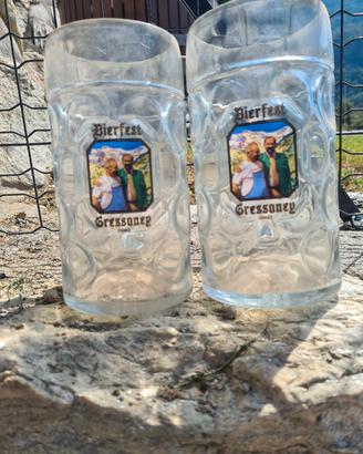 Boccale birra bierfest Gressoney