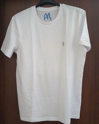 T-shirt Unisex Anche No con Manina Bianca taglia L