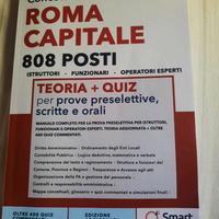 Manuale + Quiz Concorso ROMA CAPITALE – 808 posti