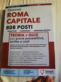 Manuale + Quiz Concorso ROMA CAPITALE – 808 posti