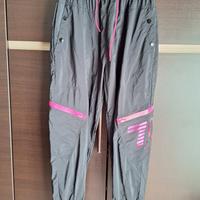 Pantaloni impermeabili nylon EA7 inserti fucsia