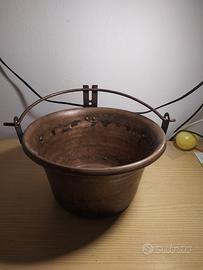 vecchia pentola rame