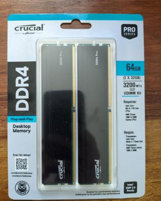 64GB RAM Crucial DDR4