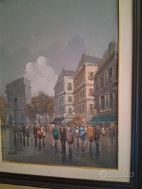 quadro olio su tela di Ernesto Rispoli (NA)