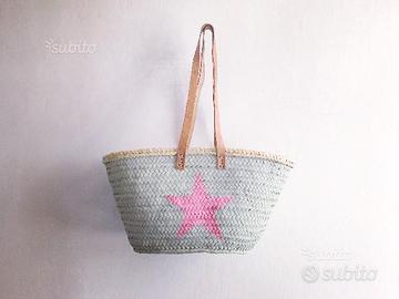 Borsa paglia Ver. Stella Rosa