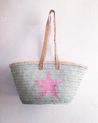 Borsa paglia Ver. Stella Rosa