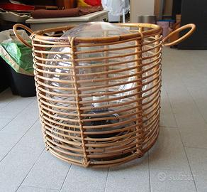lanterna decorativa in rattan con interno a palla