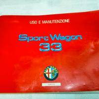 Libretto uso e manutenzione  ALFA ROMEO 33 SW.