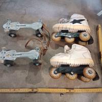 Set di pattini a rotelle vintage, modello FAS, ris