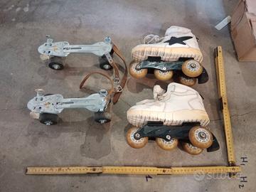 Set di pattini a rotelle vintage, modello FAS, ris