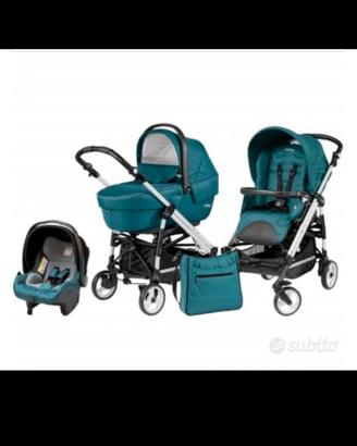 Trio peg verde petrolio