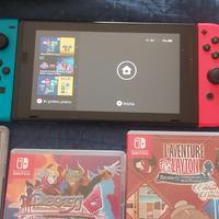 Nintendo switch + giochi +sd da 128GB 