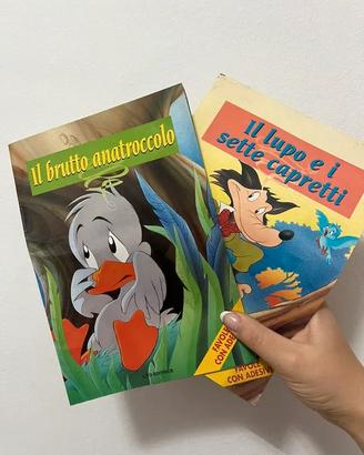 Libri Vintage con Adesivi Fiabe Lito Editrice - A