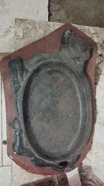 Bistecchiera in ghisa vintage a toro