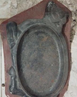 Bistecchiera in ghisa vintage a toro