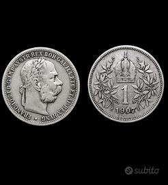 Francesco Giuseppe 1 corona 1907 RARA