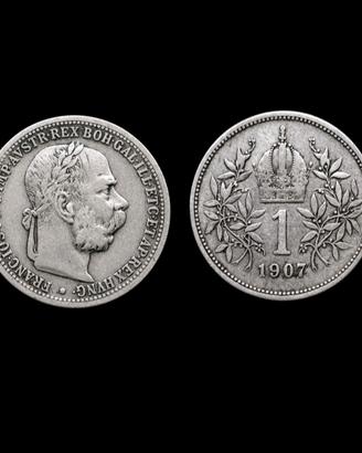 Francesco Giuseppe 1 corona 1907 RARA