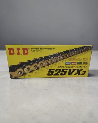 CATENA DI TRASMISSIONE MOTO DID 525VX3 GOLD