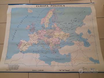 Carta geografica dell'Europa in grande formato